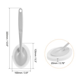 PATIKIL 13.5cm Putzbürste 2Pack Schrubben Rutschfest Handgriff Badewanne Schwamm Grau