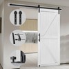 S&Z TOPHAND® 30in x 96in MDF Barn Door with 5FT