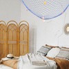 BESPORTBLE Decorative Fishing Net Wall Art Nautical Style Rope Fish