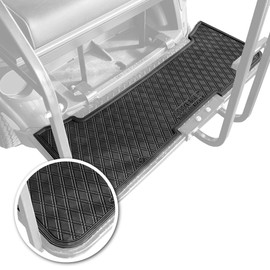Xtreme MATS E-Z-GO Golf Cart Floor Mats for Back Seat Kits & Rear Facing Foot Rests - Fits Select E-Z-GO RXV and TXT Rear Seat Kits - All Black