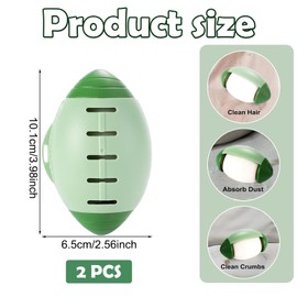 2 Pcs Reusable Lint Roller, Fashion Lint Roller Green Sticky Rolls Suitable Removing Pet Hair Cleaning Clothes Before Washing Cleaning Furniture Tidying Up Bedding