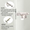 Stainless Steel Slide Bolt Latch, Deadbolt Lock with Padlock Hole,
