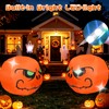 PIPIMOUSE 4 FT Halloween Inflatables Pumpkin Outdoor Decorations