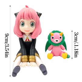 PQKL-party Anya Forger Figure, 9 cm Anya Forger Figures, Action Figure, Model Statue Toy, Ornaments, Desktop Decoration, Gifts for Boys, Girls, Fans