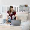 Frjjthchy Bedside Caddy, Bed Organizer with 11 Pockets and Power