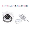 Landofgenie Large Shield Adult Size Pacifiers Butterfly Shape Transparent Design