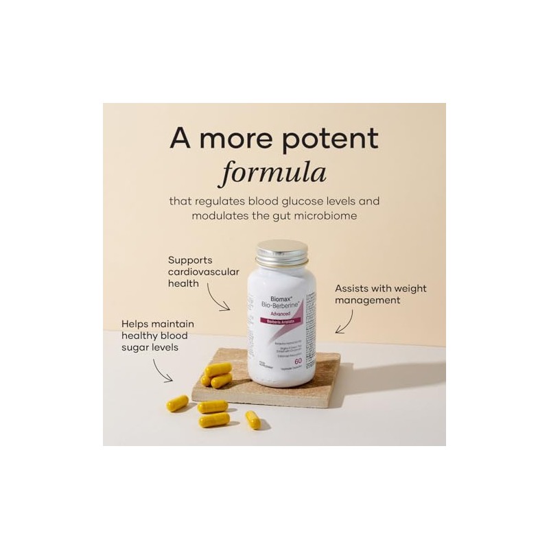 Bio-Berberine Advanced 500mg - High Strength Women & Mens Supplement