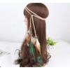 Hippie Fashion Headband Indiana Elegant Peacock Feather Headband Bohemian Gypsy