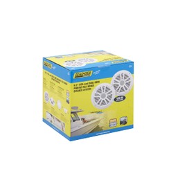 Seachoice Stereo Speakers, White, 6.5 in.
