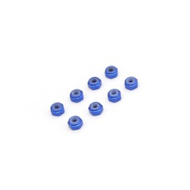 Kyosho M2 Aluminum Nylon Color Nuts Pack of 8 (Blue)
