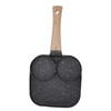 3 in 1 Breakfast Pan Prevents Stick Heat Resistant Divided