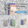 Adjustable Bathroom Towel Rack JSVER SUS304 Stainless Steel Towel Rack
