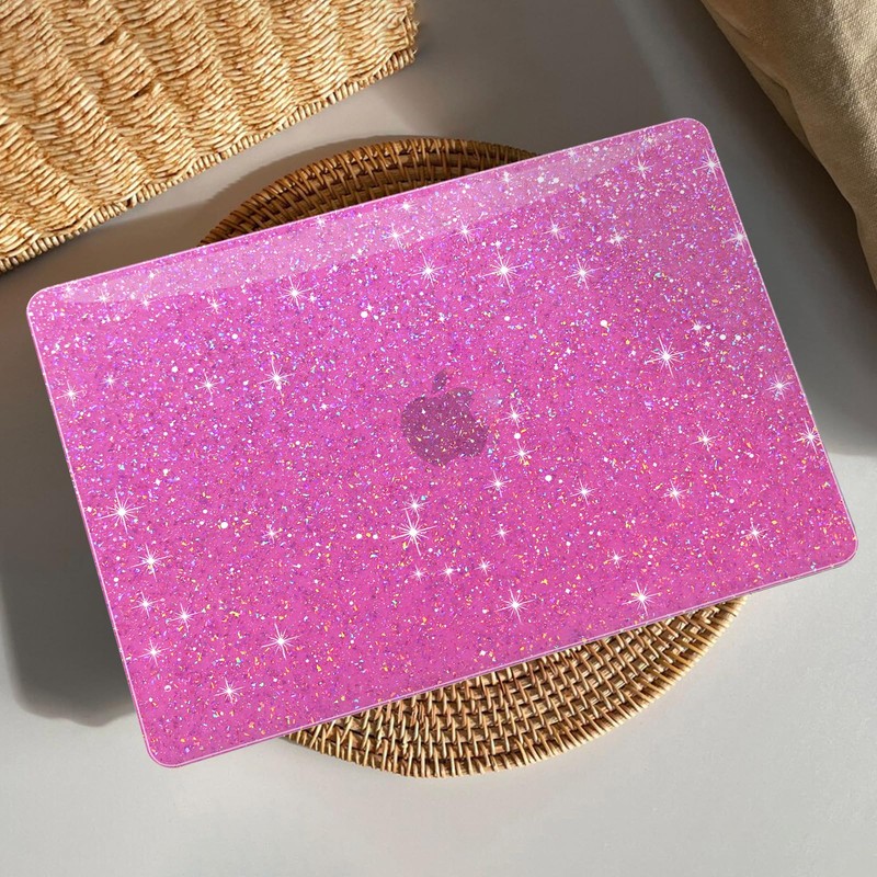 AKIT Compatible with MacBook Pro 14 inch Case Sparkly 2025-2021