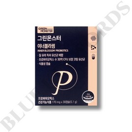 Green Monster Inner Blossom 170mg x 30 capsules, 1 month supply / 그린몬스터 이너블라썸 170mg x 30캡슐 1개월분
