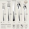 SilouC Silverware Set, 30-Piece Flatware Cutlery Set Service for 6,