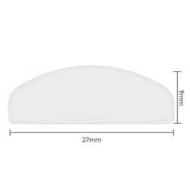 NIYATA Pinlock Visor, Motorcycle Helmet Anti-Fog Film, Pinlock, Motorcycle Helmet Visor, Universal Visor Protection, Sticker, 27 x 9 cm