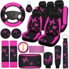 BBTO 43 Pcs Butterfly Car Seat Full Set Butterfly Car