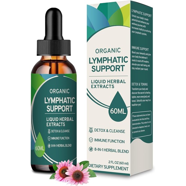 VITENIIM Lymphatic Drainage Drops for Lymph System Detox Cleanse，Lymphedema Support