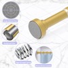Spring Tension Shower Curtain Rod,18-49",Heavy Duty,No Drill,Gold