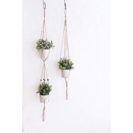 Keystone Macrame Plant Hanger Natural Jute D MAPLJUD