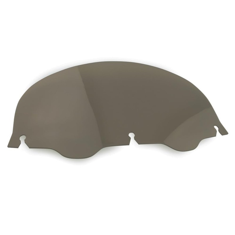 10.5inch Smoke Windshield + Gloss Black Windshield Trim Windscreen Compatible