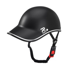 FROFILE Adult Baseball Cap Helmet - Urban Style Retro ABS Hat for Golf, Low Profile Commute Helmet for Men & Women (22-24 in/ 56-61 cm, Black)