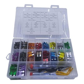 306PCS Automotive Fuses Assortment Kit, Mini & Standard & Low Profile Mini Fuses with Circuit Tester & Fuse Puller, Car RV Boat Replacement Blade Fuse Kit(2A/5A/7.5A/10A/15A/20A/25A/30A/35A)