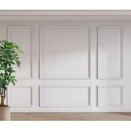 Soluxus Peel and Stick Wall Panels, Pre-Cut Wainscoting for Interior Decor, Accent Wall Panels for Living Room and Bedroom