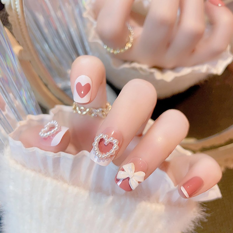Nail Tip, Popular False Nails, 24 Pieces, Glossy, 3D Nail