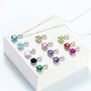 Bellitia Jewelry Birthstone Necklace Women's Pendant in 925 Sterling Silver,