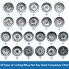 A ABSOPRO Car Wheel Lock Lugnut Type U Anti-Theft Screw