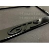 License Plate Frame Shop 1x (Black) GTS 3D Emblem BLACK