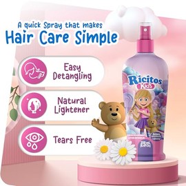 Grisi Ricitos Kids Detangling Lotion | Chamomile Spray | 8.4 fl oz | 3-Pack | Detangles and lightens naturally with chamomile, leave-in spray for kids