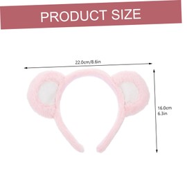 Vaguelly Cute Plush Bear Ears Headband for Women and Girls Cartoon Hairband for Cosplay Soft Cloth Material for Daily Wear and Hair Care Adorable Hair Accessory