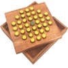 Solitaire Hexagon 37 Pegs - Strategy Wooden Game