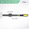 M METERXITY Half-Round Metal File 8 Inch, High Carbon Steel