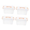 MAGICLULU 4pcs Collapsible Storage Box Storage Organizer Handle Design Sundry