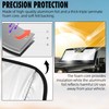 VIKOS Products 17"x54" Windshield Sun Shade Compatible with Jeep Wrangler
