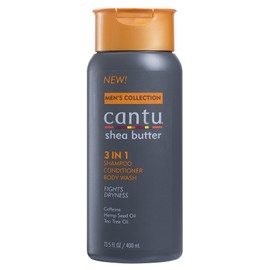 Cantu Mens 3-In-1 Shampoo Conditioner Bodywash 13.5 Ounce (400ml) (6 Pack)