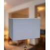 Rectangular Drum Lampshade (10x16) (10x16) x 11 Softback White