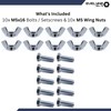 M5 Wing Nut & Bolt 10 Pack (M5 x 16mm