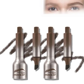Eyebrow Pencils Eyebrow Colour Liquid Eyebrow Brush Durable Waterproof Eyebrow Pencil Angle Eyebrow Brush & Diving Creates Natural-Looking Eyebrows Effortlessly, Pack of 2 (02#)
