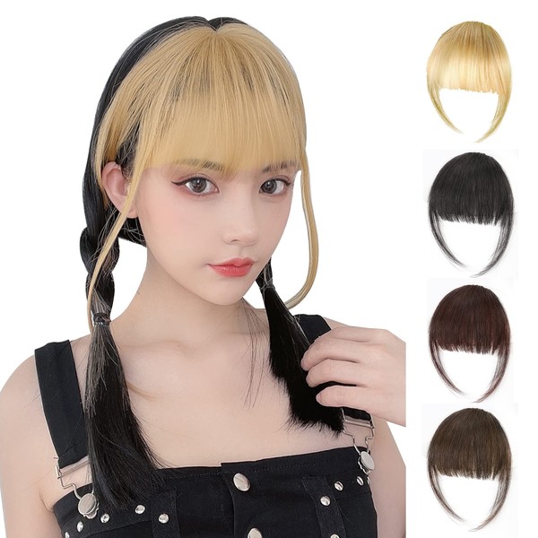Allega Bangs Wig, Pattsu Wig, Side Bangs, Full Hand Plant, Partial Wig, Point Wig, Costume, Everyday, Ash Gold
