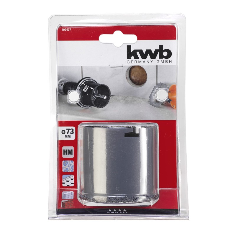 KWB Carbide Gritted Hole Saw 73 mm 499437