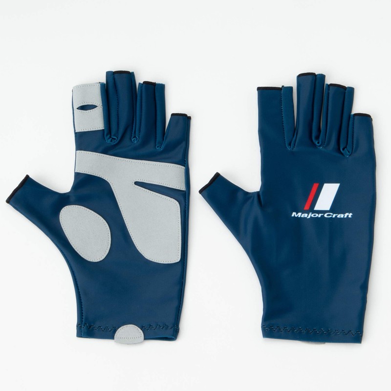 Major Craft SG-LL20NV UV Protection Summer Gloves, LL, Navy, Fishing
