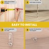 UBANU Shelf Support Pegs, 20pcs Plastic Locking Shelf Pins Bracket