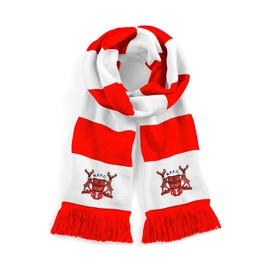 Nottingham For. 1960s-1970s Retro Traditional Football Scarf Embroidered Logo