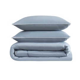 Christian Siriano NY® Cotton Sateen Blue King 3 Piece Comforter Set