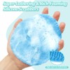 Juego Guantes Silicona Espalda Cara Baño Exfoliante Suave Cabeza Doble