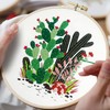 16 Pcs/Set Embroidery Linen Fabric, Embroidery Linen Cloth Needlework Fabric,Quilting